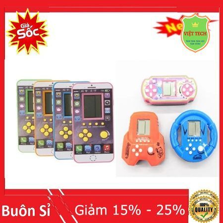 Máy chơi game điện tử cầm tay - Huyền thoại Brick game 8x 9x - Máy chơi xếp hình (Giao màu ngẫu nhiê