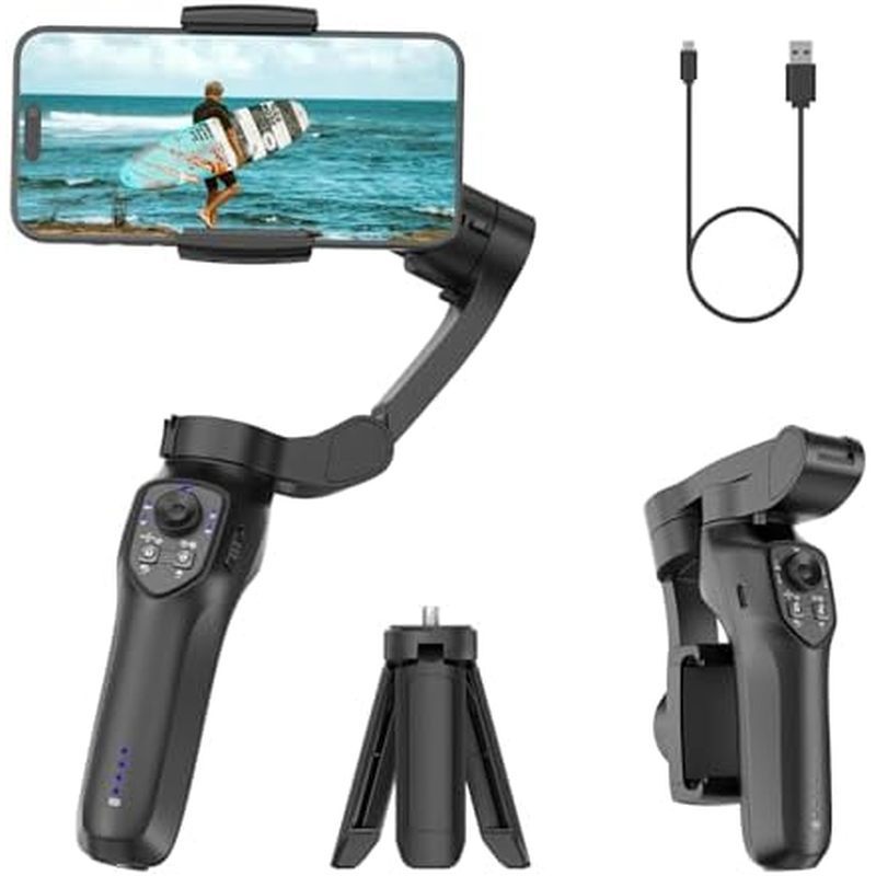 COMITOK L7C Pro, Bộ ổn định Gimbal cho, Bộ ổn định điện thoại để quay Video có theo dõi khuôn mặt / 