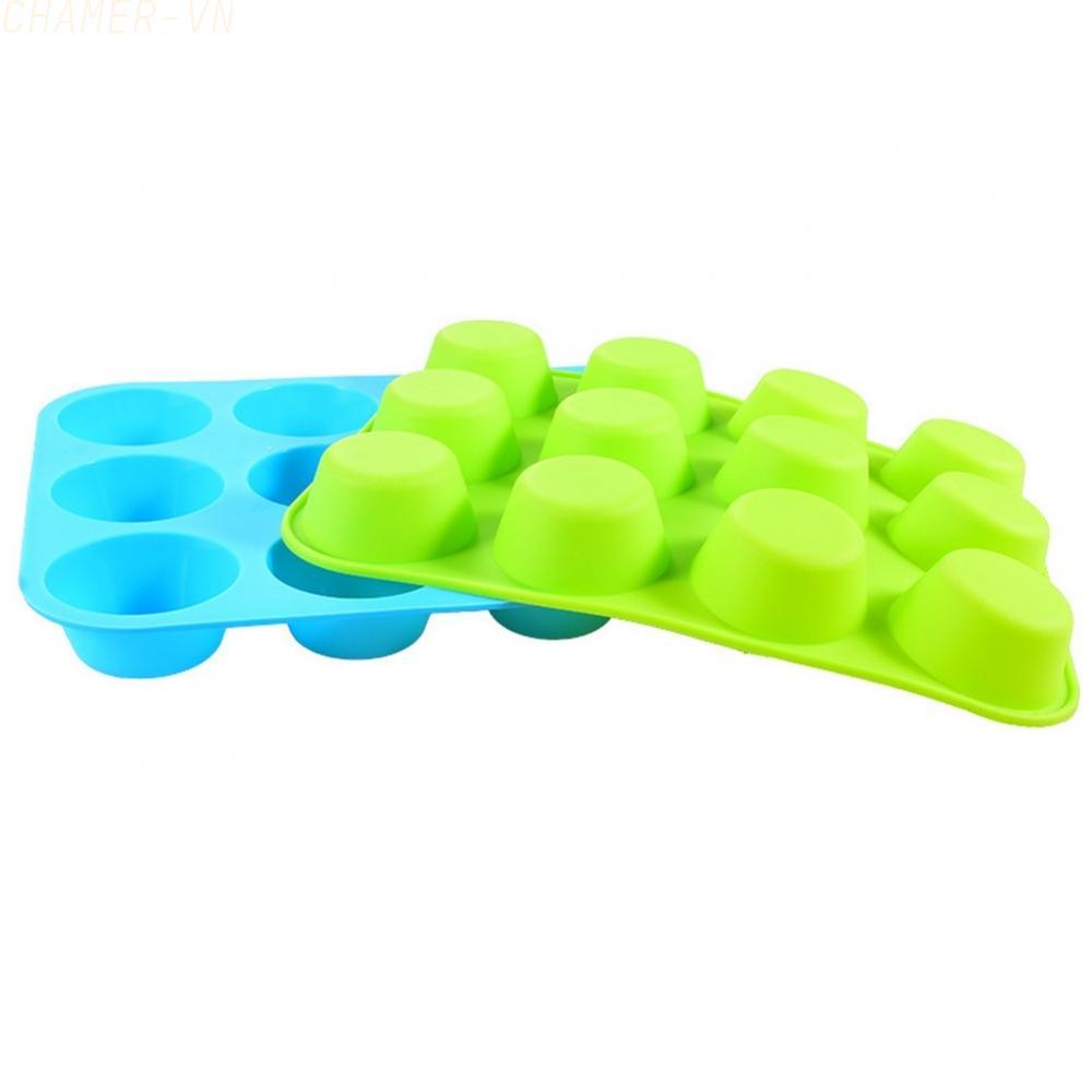【CHAMER】Silicone Cake Tray Smooth Construction Kitchen Aesthetics Non-stick Baking Form【HomeLiving】