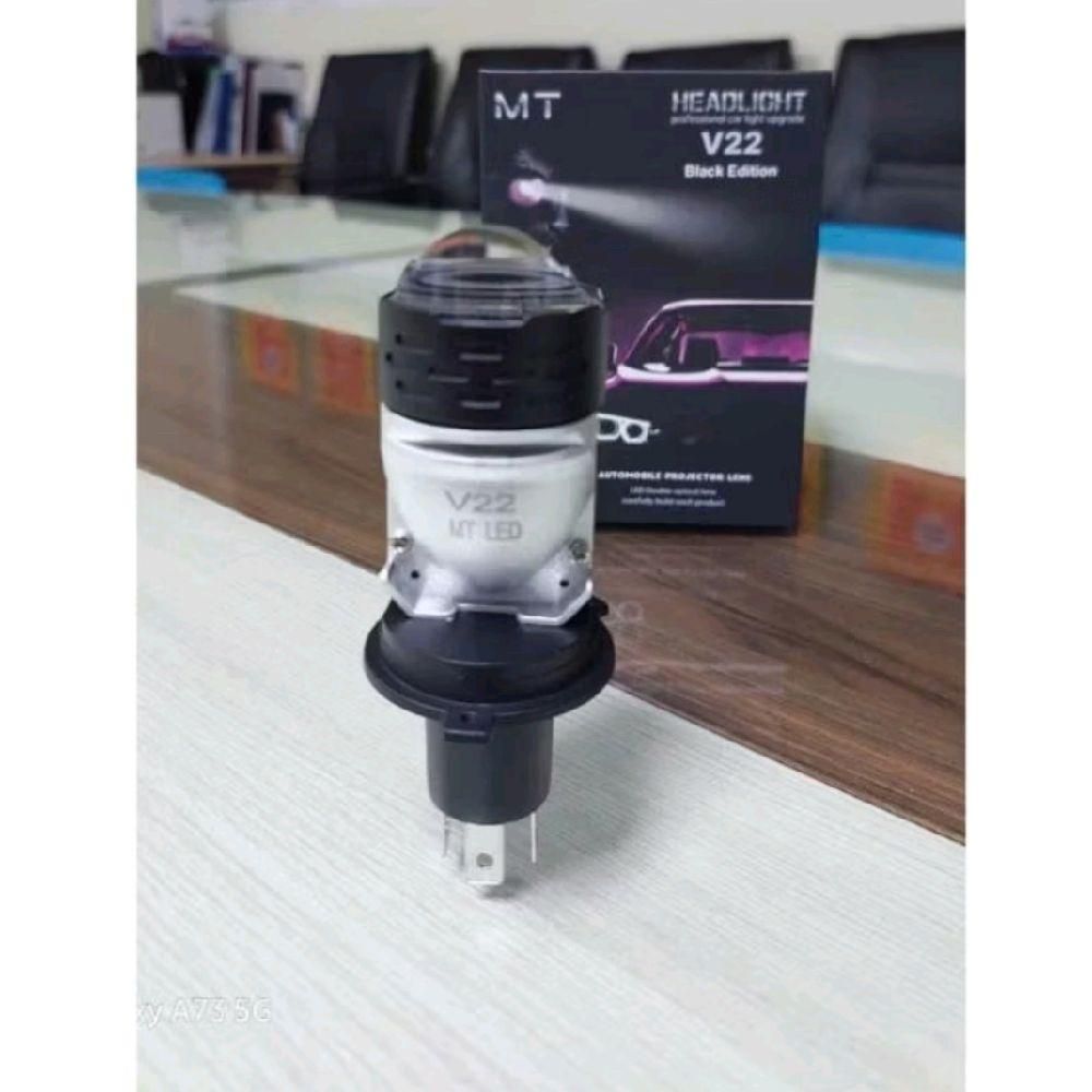Đèn Pha LED Bi Cầu Mini  V22 chân H4 Osram Công Xuất 55w Lắp Ô tô, Xe Máy