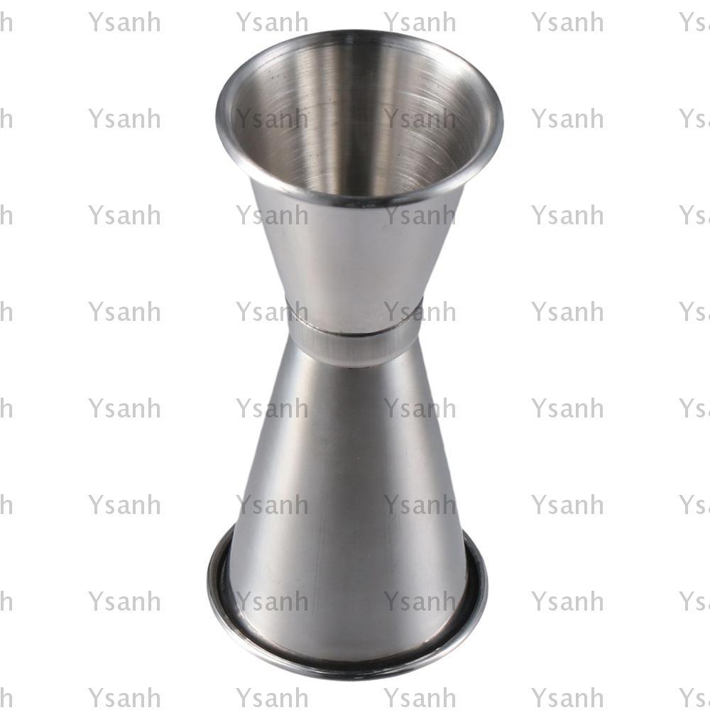 YSANH Thanh Đo Jigger, Thép không gỉ OZ / ML Đôi Cocktail Jigger, Đo Nóng Bên Trong Shot Bar Jigger 