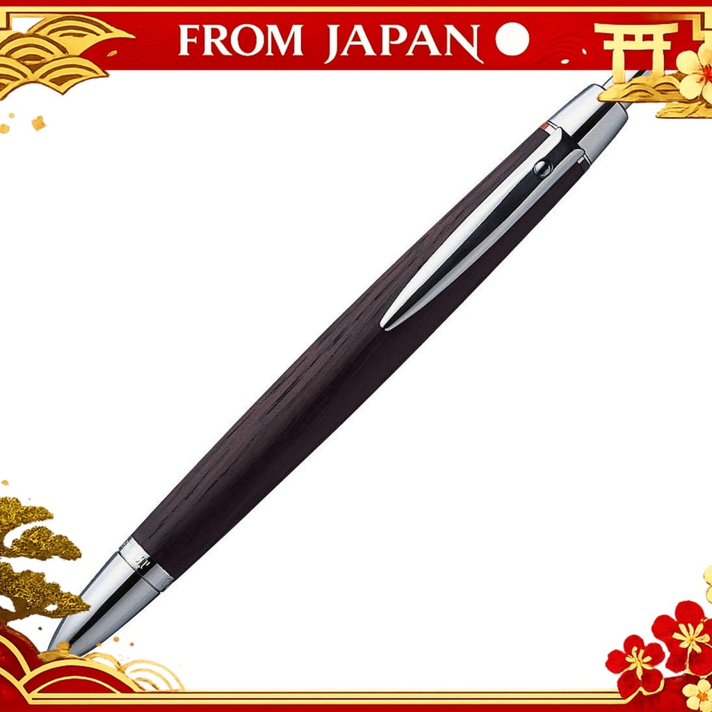 Mitsubishi Pencil Multifunctional Pen Pure Malt 2&1 0.7mm Oakwood Mu Edition nmshop