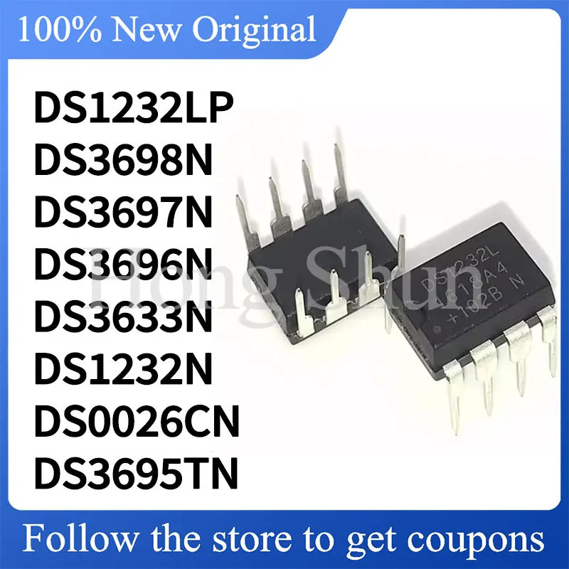 5 Chiếc DS0026CN DS1210 DS1232N DS3633N DS3696N DS3697N DS3698N DS36277TN DS3695TN DS1232LP DIP Chip