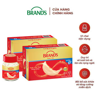 Combo 2 Nước yến thật BRAND'S Không Đường (42 ml x 6 lọ)
