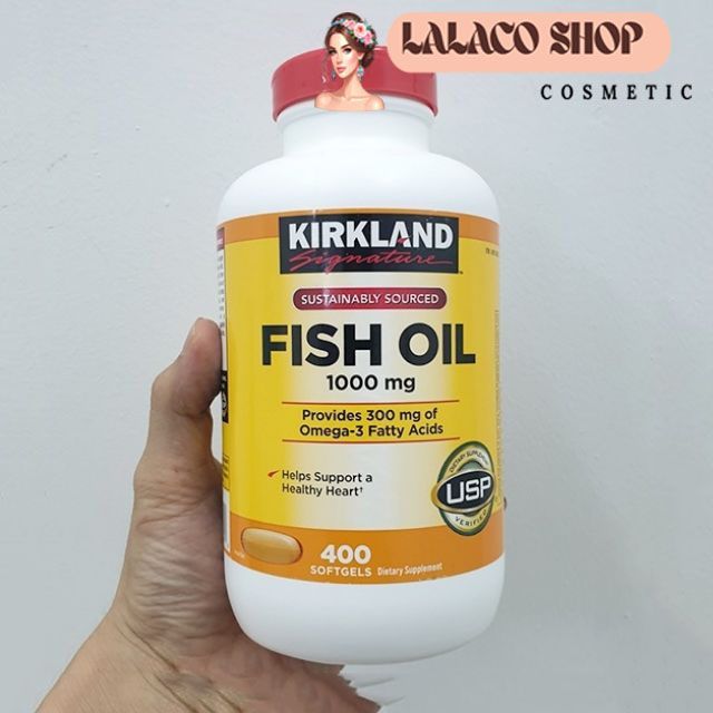 Viên Dầu Cá Nhập Khẩu Mỹ: Fish Oil 1000Mg Kirkland