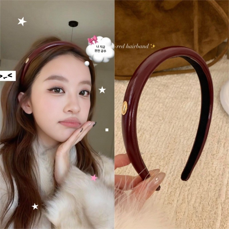 Mũ cao cấp màu rượu vang đỏ dành cho phụ nữ, phù hợp chúc mừng năm mới