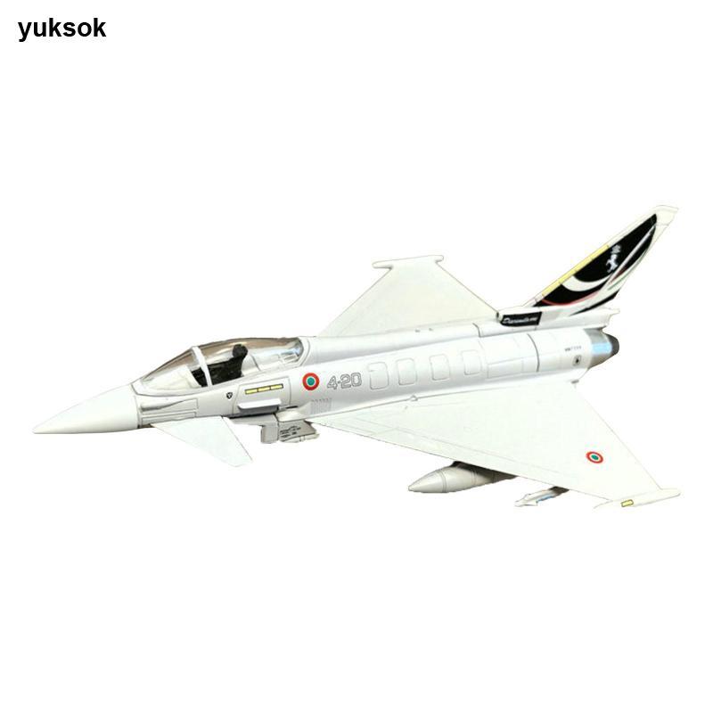 Yuksok 1 / 100 Ef2000 Bộ sưu tập máy bay chiến đấu Diecast Máy bay Eurofighter Mô hình máy bay