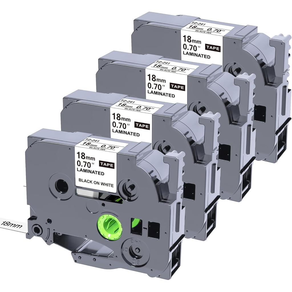 Băng TZE-241 Thay thế màu trắng nhiều lớp 18mm Tương thích cho Brother P-Touch TZe-241 3 / 4 '' (0,7