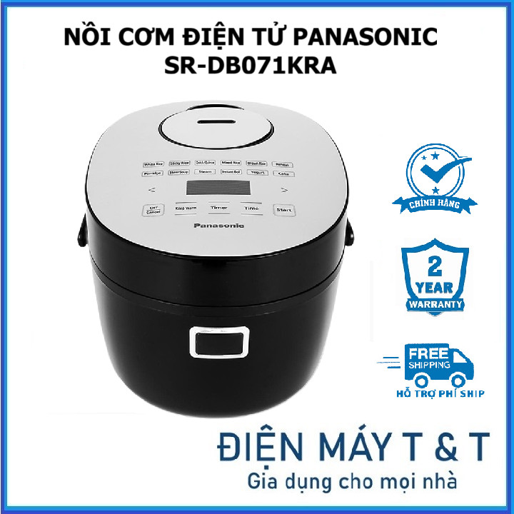Nồi Cơm Điện Tử Panasonic SR-DB071KRA 0.7 Lít - Hàng chính hãng - Bảo hành 12 tháng