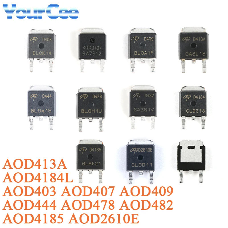 20 Cái / 5 Chiếc AOD4184L TO-252 D4184 AOD4184 N-Channel 40V / 50A SMD MOSFET Hiệu Ứng Trường Transi