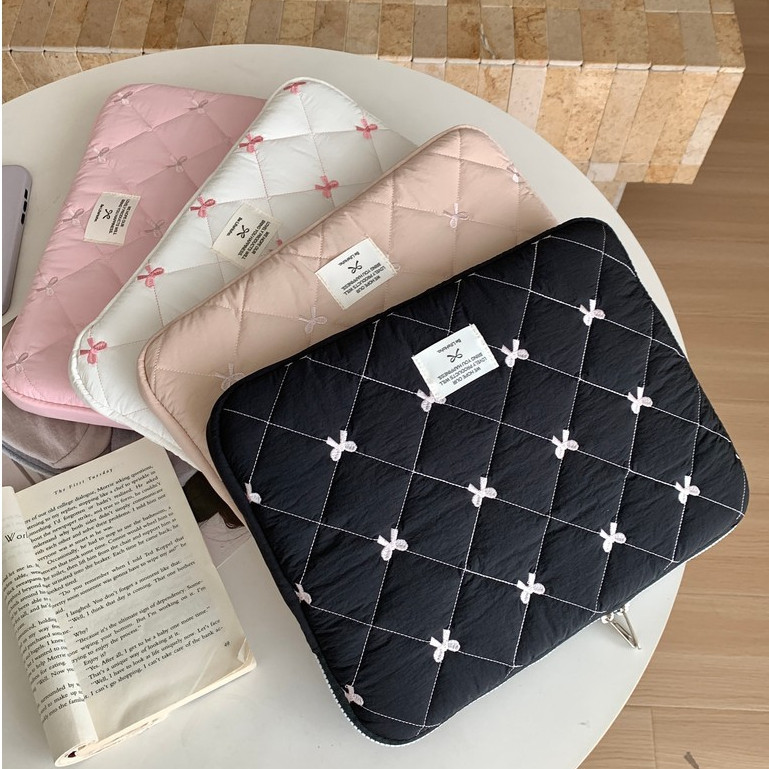 (Có Hàng) Túi Laptop Ins Mới Nơ Chống Sốc Máy Tính Bảng Thích Hợp Cho 9.7 10.9 11 13 14 15 15.6 Inch