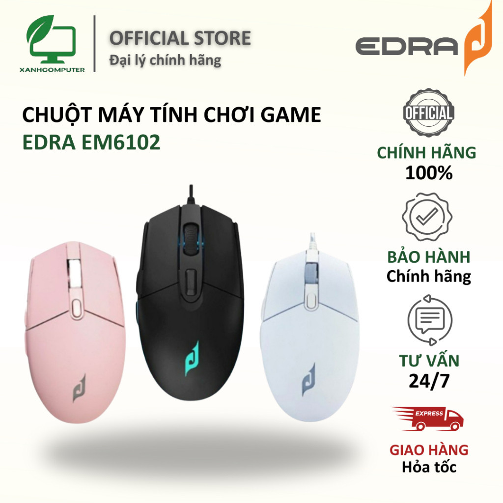 Chuột máy tính chơi game EM6102 EDRA