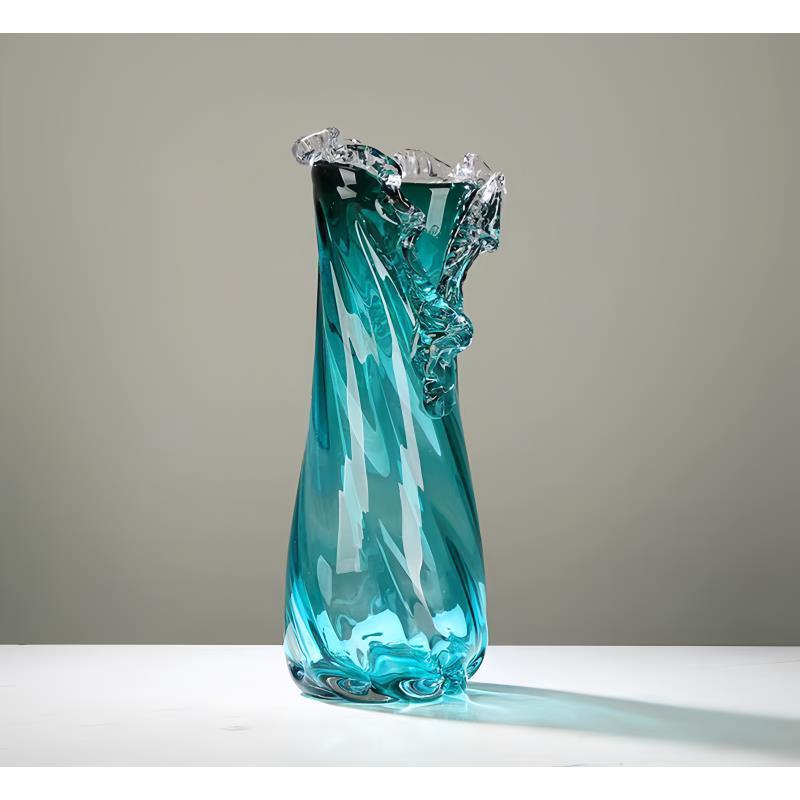 Kính thủ công màu xanh độc đáo Residence [Bình hoa Ocean Star-Queen] Đơn giản nhẹ nhàng sang trọng