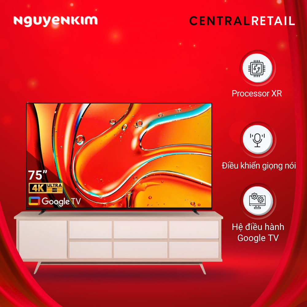 BRAVIA 7 Tivi Mini LED (QLED) Sony 75 inch K-75XR70