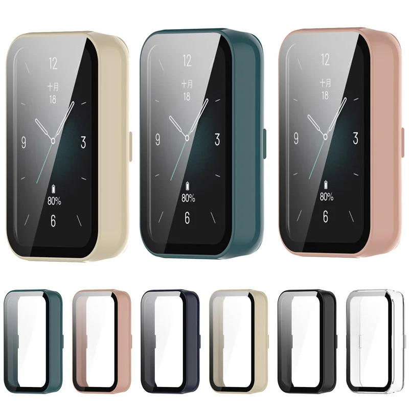 Kính cường lực + Vỏ cho Honor Band 9 Khung bảo hiểm toàn diện Ốp lưng Bảo vệ màn hình Vỏ cho Honor B