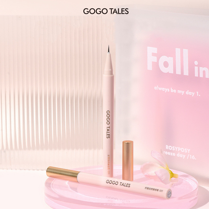 12.16 GOGO TALES Gogo Dance Slim Natural Eyeliner Liquid Eyeliner Bút kẻ mắt dạng lỏng màu nâu GT540