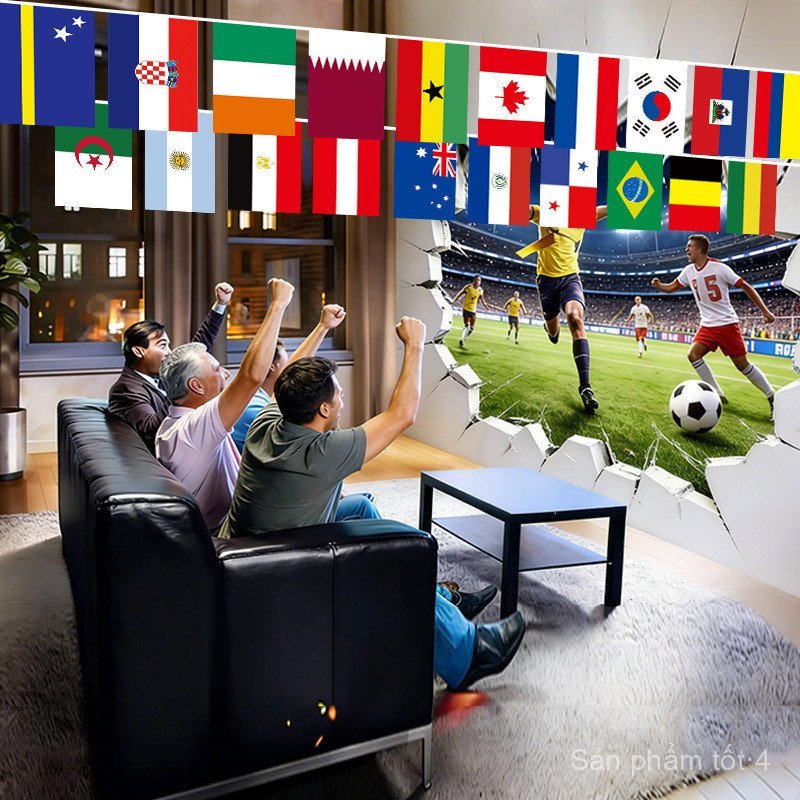2026 World Cup 48 Dây Mạnh Cờ Bóng Đá Chủ Đề Trang Trí Cơ Thể Xổ Số Vé Cửa Hàng Trang Trí Vật Dụng M