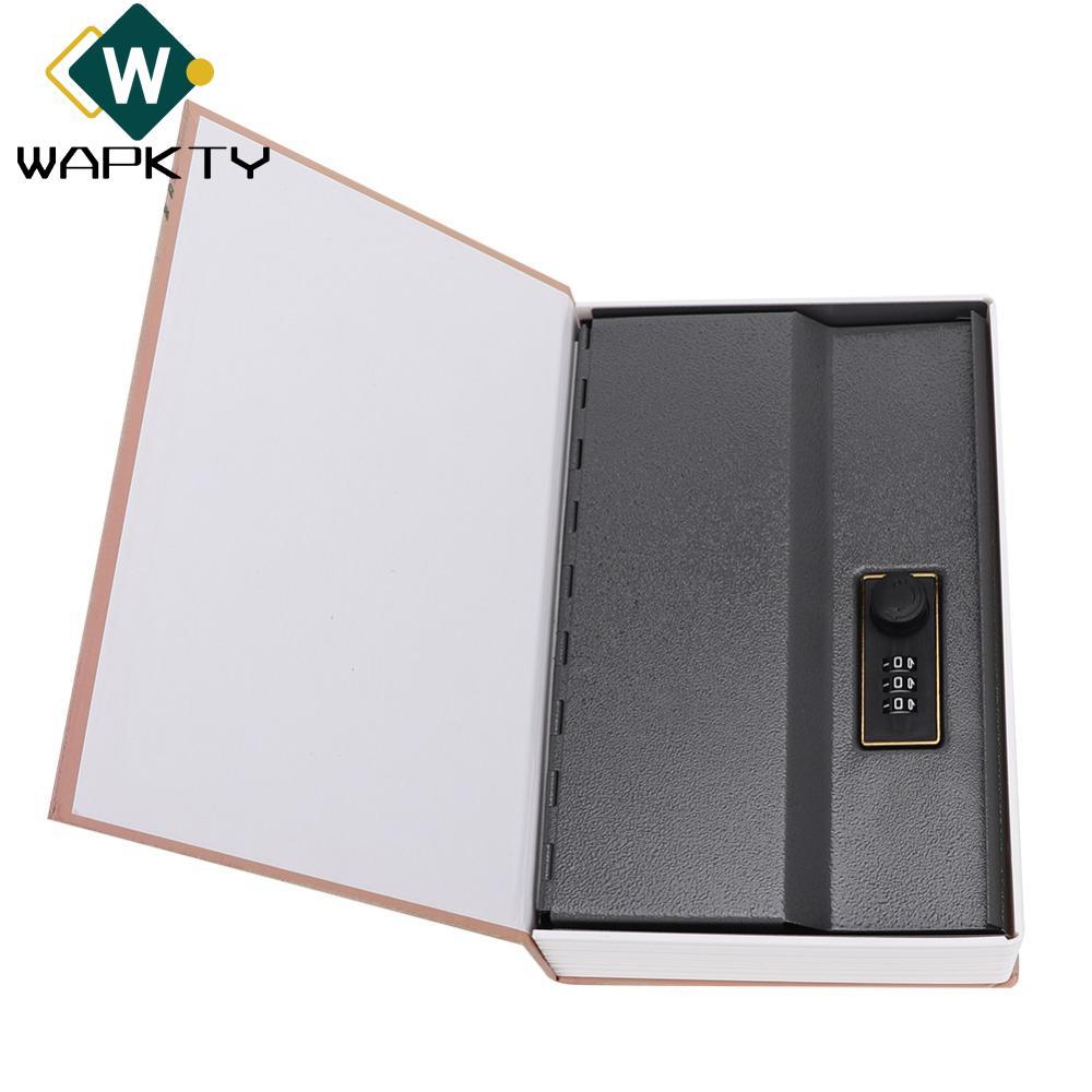 WAPKTY Diversion Book An Toàn, Kích Thước Mini Kết Hợp Khóa Sách Hộp An Toàn, Bảo Quản Tiền Vintage 