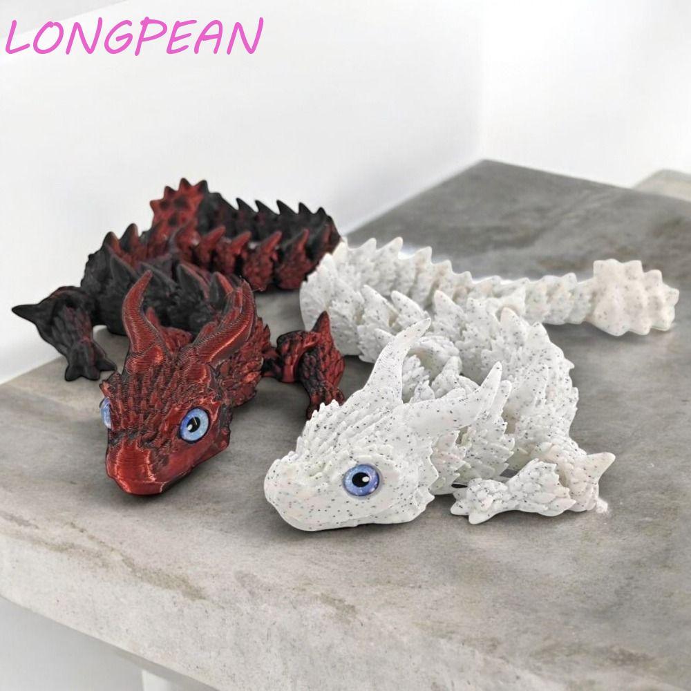 LONGPEAN Rồng in 3D LONGPEAN, Rồng Trung Quốc 3D in hình rồng rồng, Khớp nối có thể xoay được 3D Đồ 