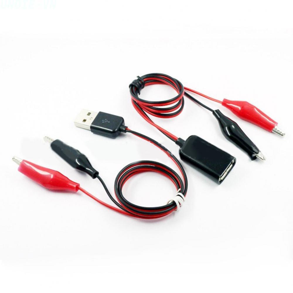 UNDIE❤️USB Alligator Clip 2x18AWG Wire Diameter 3-5A Maximum Current Cable Length 60CM