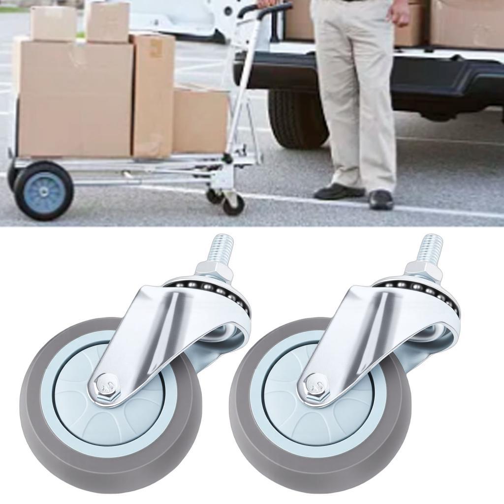 Bánh xe xoay 3 Inch Oreilet Bánh xe xoay 360 bánh thay thế M10x30mm 55lbs Bánh xe lăn im lặng cho xe