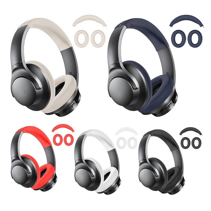 Dành Cho Anker Soundcore Q20i 2in1 Ốp Lưng Mềm Silicon Siêu Mỏng Cho Anker Soundcore Life Q20i Chống
