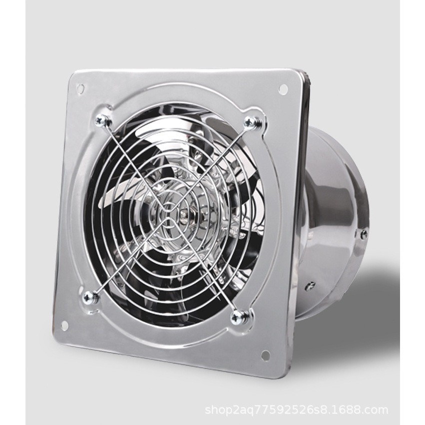 111111Phiên Bản Inox,Quạt Thông Gió, Quạt hút mùi ... nhà vệ sinh/ Phòng Bếp FD150 / FD200 Công suất