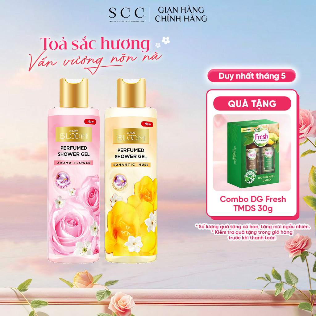Sữa Tắm Nước Hoa CINDY BLOOM Aroma Flower/ Romantic Muse 270g/chai
