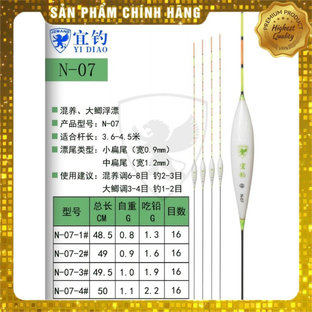 Phao Nghi Điếu N07 ( Nano )