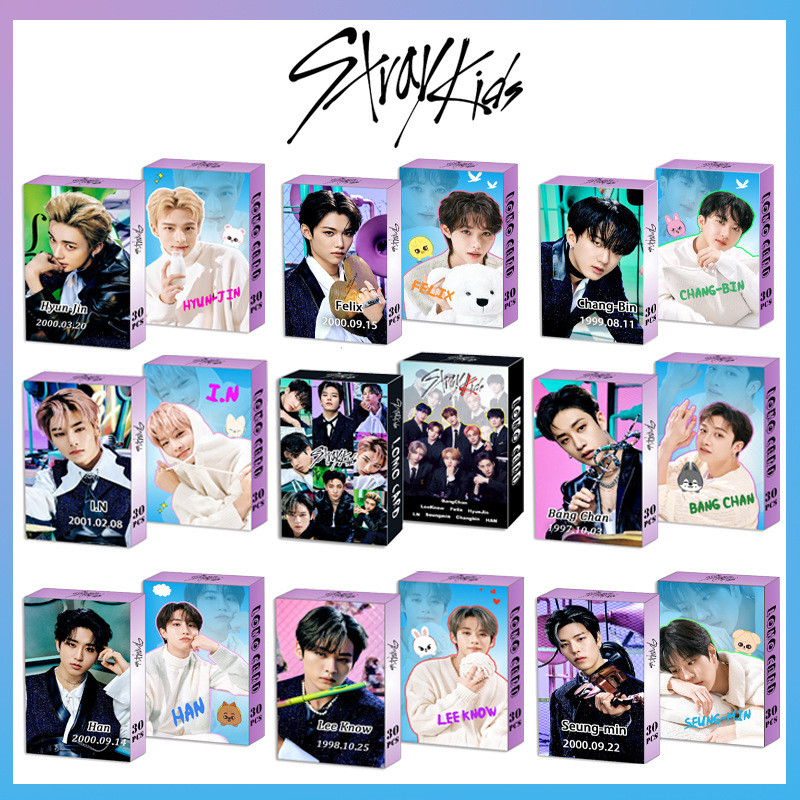 Straykids Hàng hóa Photocard Fang Chan Lee Min Ho Seo Changbin Hwang Hyun Chen Ảnh cá nhân Thẻ LOMO