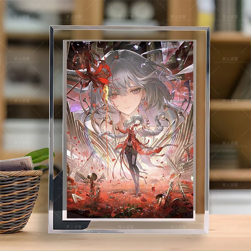 Wuthering Waves Phrolova Hàng hóa Khung ảnh thủy tinh pha lê Bàn sáng tạo / rth