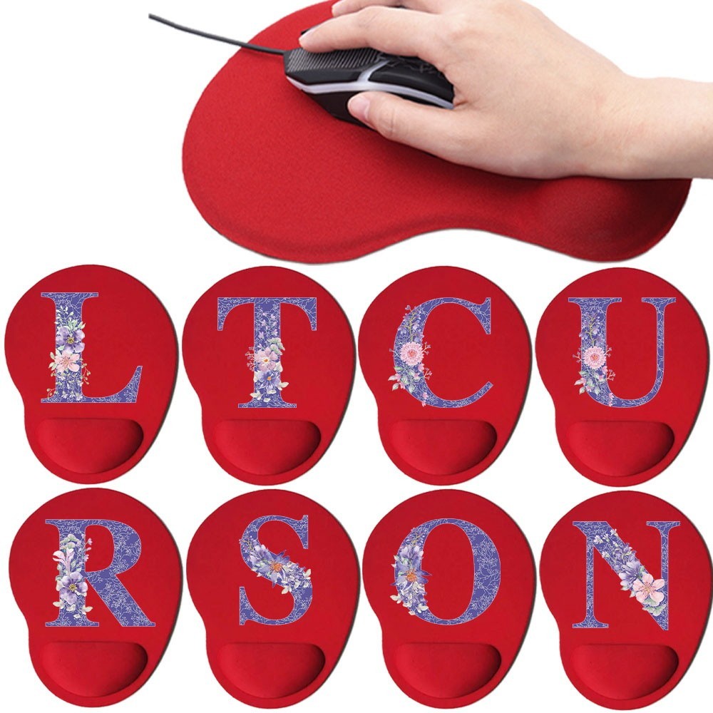 Non-slip mouse pad Soft mouse pad PC laptop Office accessories Comfortable wrist mouse pad Purple fl