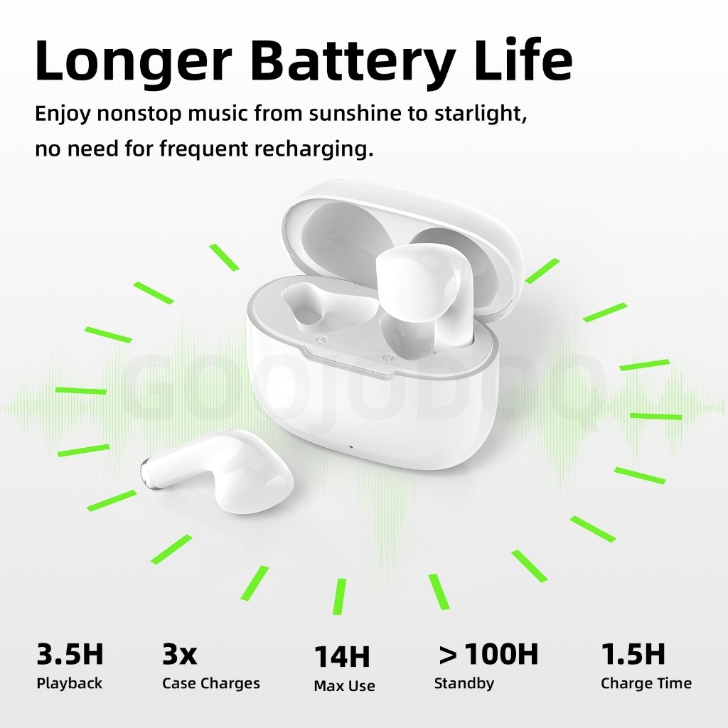 GOOJODOQ Tai nghe J237 Bluetooth 5.3 Kết nối ổn định Trải nghiệm âm thanh chìm Độ trễ thấp Đồng bộ hóa âm thanh-Video | BigBuy360 - bigbuy360.vn