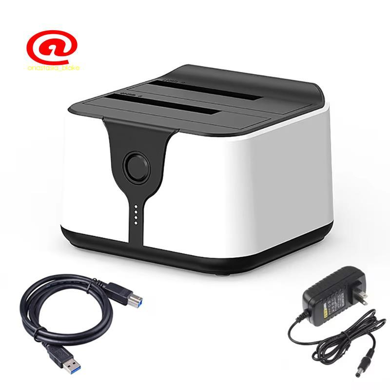 Dual Bay HDD Docking Station One Click Offline Clone sang USB 3.0 HDD Docking Station cho ổ cứng SSD