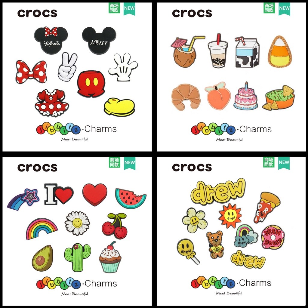 FB4 Jibbitz Crocs set giày hoa Crocs phụ kiện quyến rũ bộ jibbitz cho cá sấu