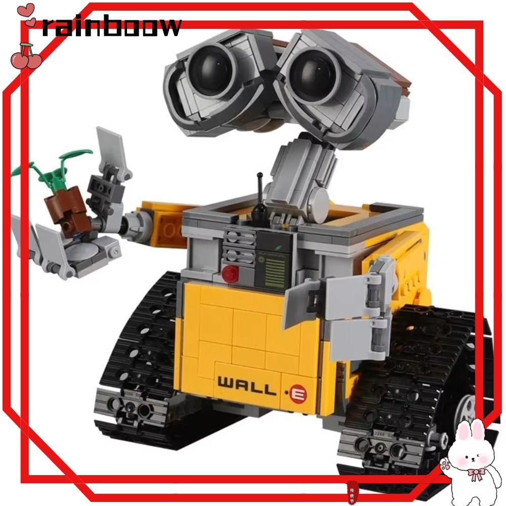 Bộ khối xây dựng RAINBOW Wally và Eva, Gạch lắp ráp Phim dễ thương Đồ chơi robot búp bê Eva treo tườ