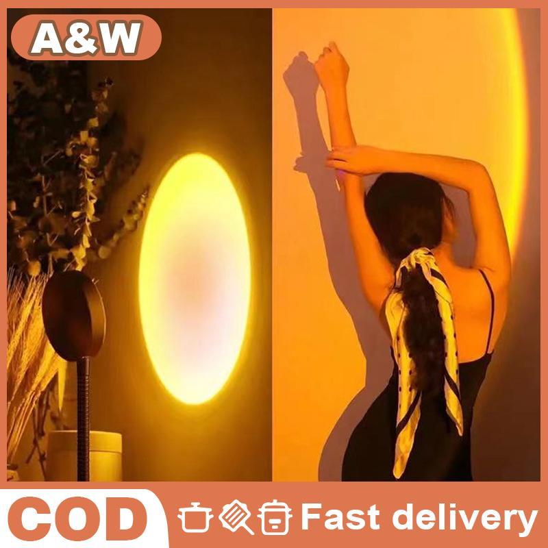 [WHP] LED USB Sunset Lamp Projector Portable Mood Light Home Decor Photography Neon Light