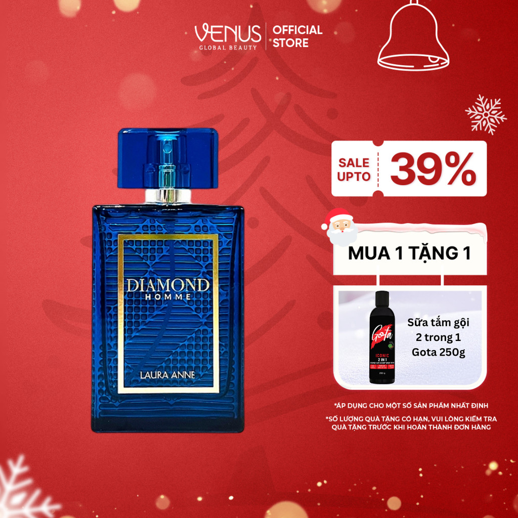   MUA 1 TẶNG 1 QUÀ ĐƠN TỪ 449K  Nước Hoa Nam Diamond Homme hương thơm nam tính sang trọng 45ml 