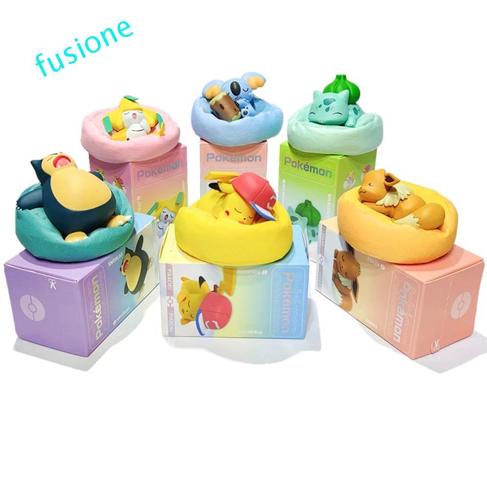 FUSIONEDGE Pikachu Nhân Vật Hành Động Đồ Chơi Mô Hình Chất Lượng Cao Komala Snorlax Bulbasaur Mô Hìn