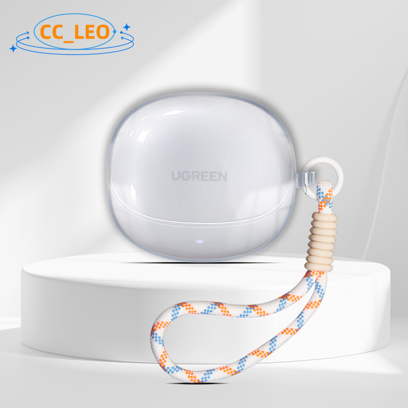 Ốp Lưng Cho UGREEN LightBuds Pro Vỏ Mềm TPU Trong Suốt Dây Dễ Thương Mặt Dây Chuyền Thích Hợp Cho UG