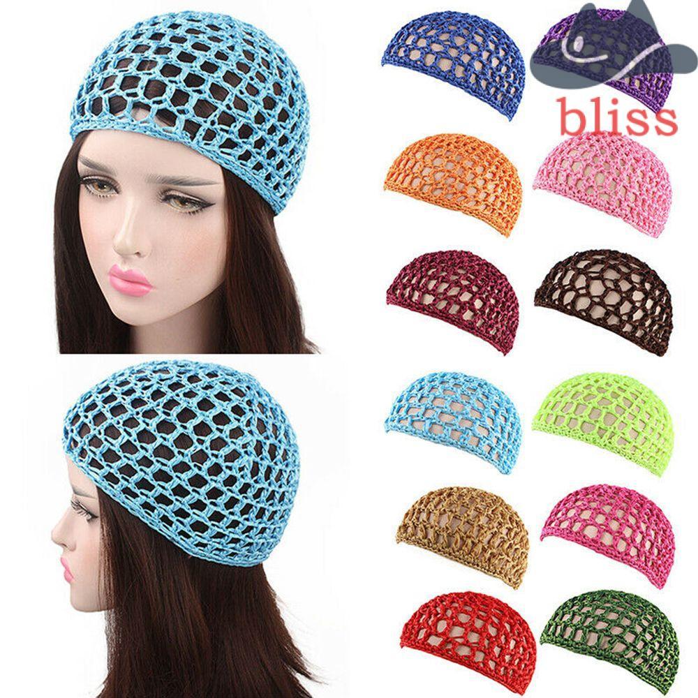 BLISS Hair Net Night Women Fashion Cover Mũ lưới ngủ nhiều màu
