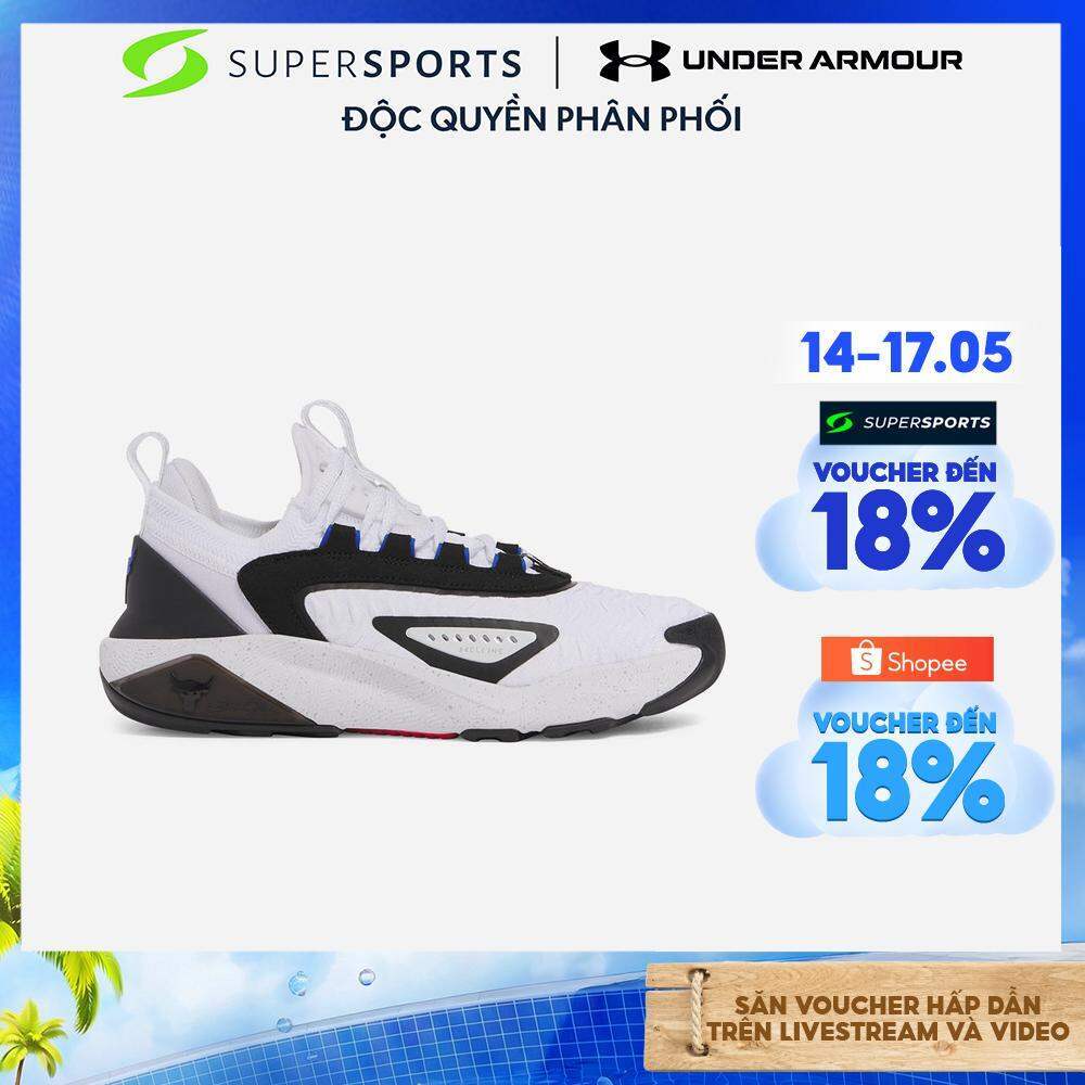 Giày Tập Luyện Nam Under Armour Project Rock 7 - UA HOVR™, Đen/Trắng/Đỏ - 3027600-004