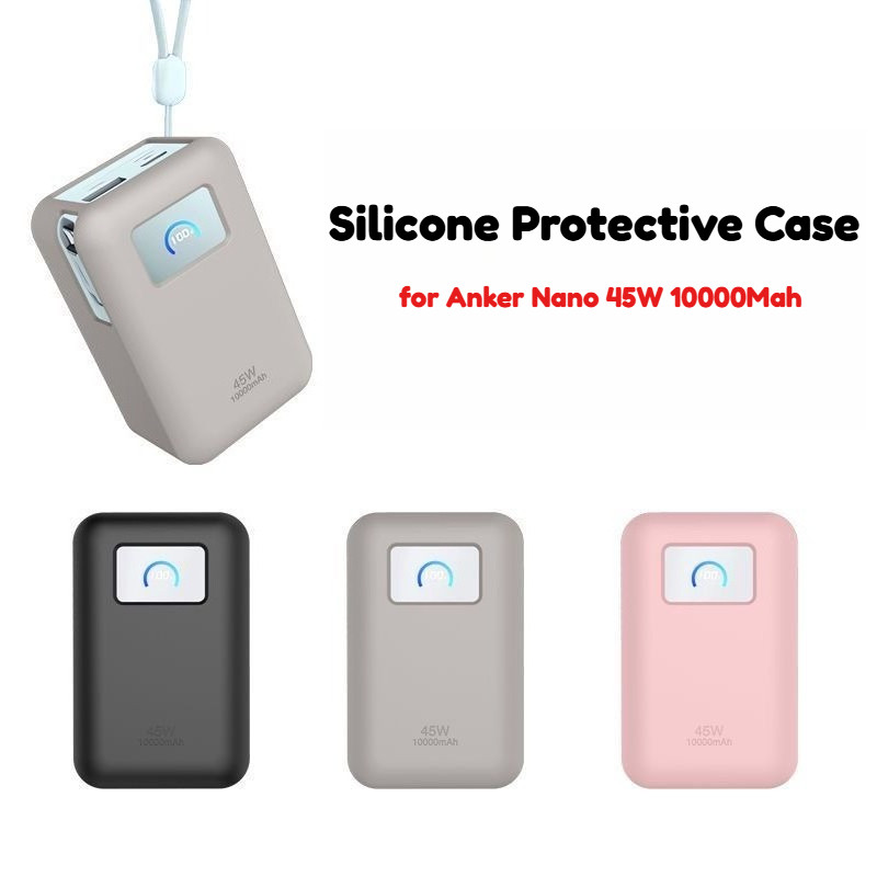Dành Cho Anker Nano 45W 10000Mah Silicon Mềm Sạc Di Động Vỏ Bảo Vệ Cho Anker 45W Chống Trầy Xước Vỏ 