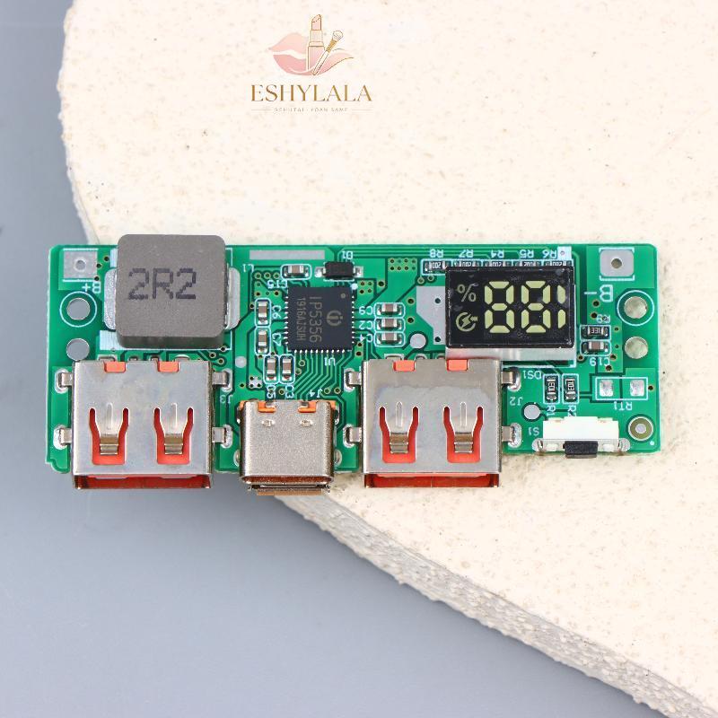 Mô-đun sạc nhanh Eshylala IP5356 với màn hình kỹ thuật số Đầu ra USB 9V 12V cho bộ sạc điện tử DIY