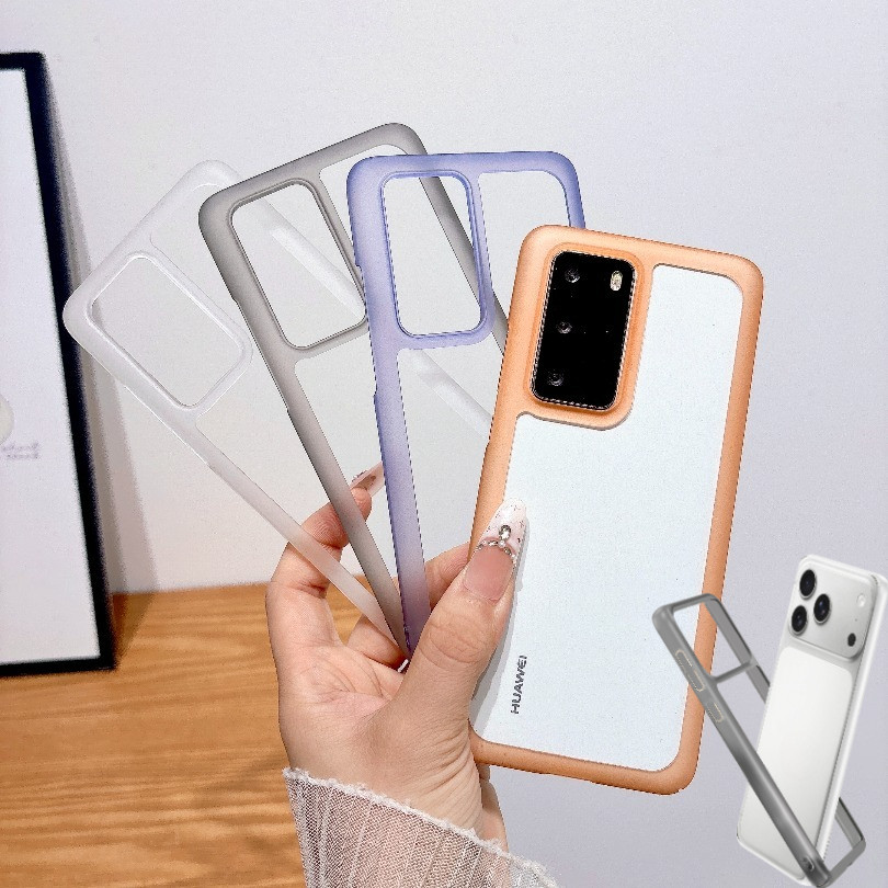 Ốp Khung PC Không Có Bảng Điều Khiển Mặt Sau Silicon Tản Nhiệt Cho Huawei P40 Pro + ELS-NX9, ELS-N04