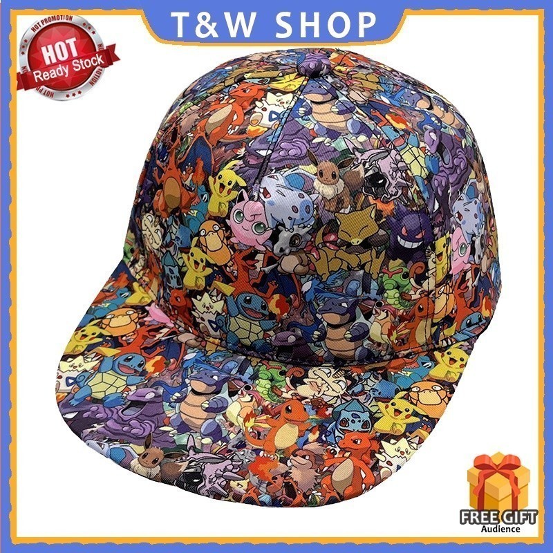 Hoạt Hình Hoạt Hình Mũ Bóng Chày Pokemon Pokemon Hip-Hop Mũ Bóng Chày Pokemon Pikachu Flat Vành Mũ C