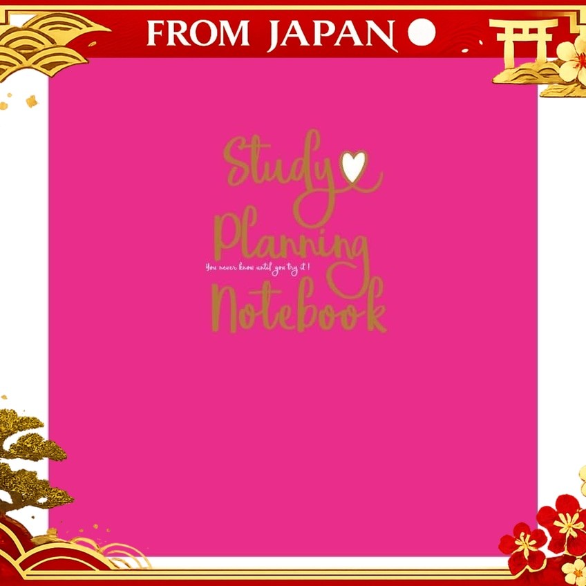 Gakken Stayful Study Planner Study Planning Notebook Pink D15037 nmshop