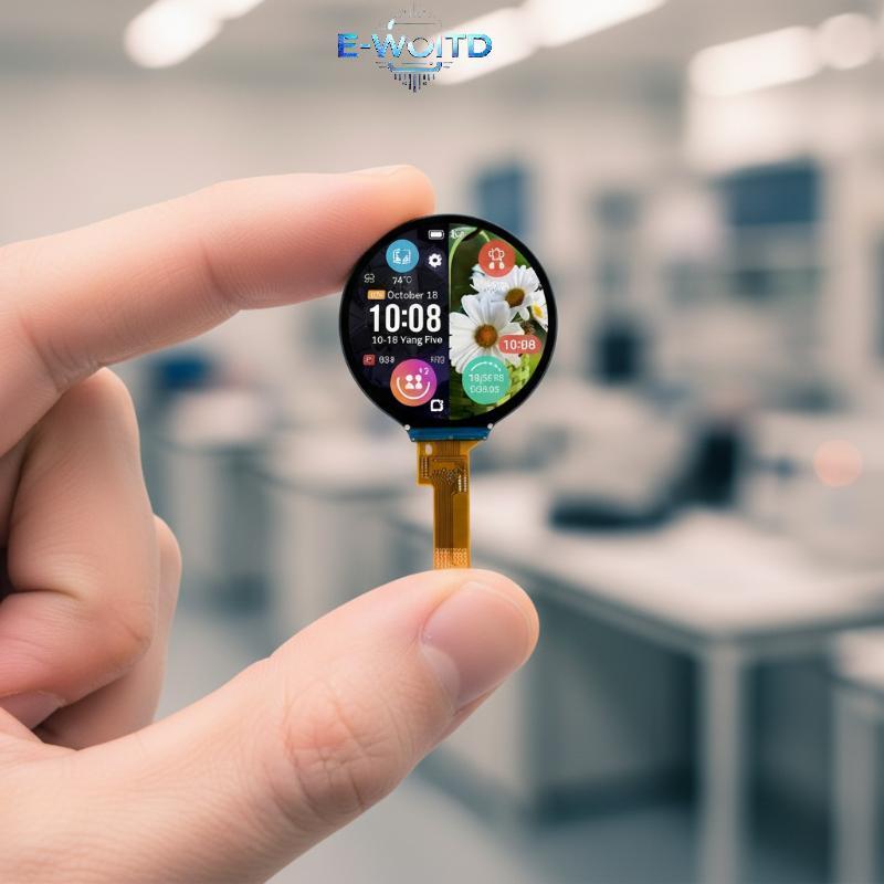 E-WOITD 1 Cái Tròn 1.28 Inch IPS TFT LCD SPI GC9A01 Bộ Điều Khiển Màn Hình Cảm Ứng Điện Dung Cho Tự 