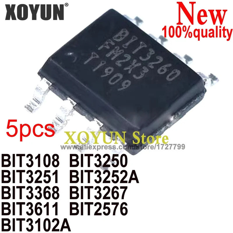(5 chiếc) BIT3108 BIT3250 BIT3521 BIT3252A BIT3368 BIT3267 BIT3611 BIT2576 BIT3102A sop-8 chip ic cò