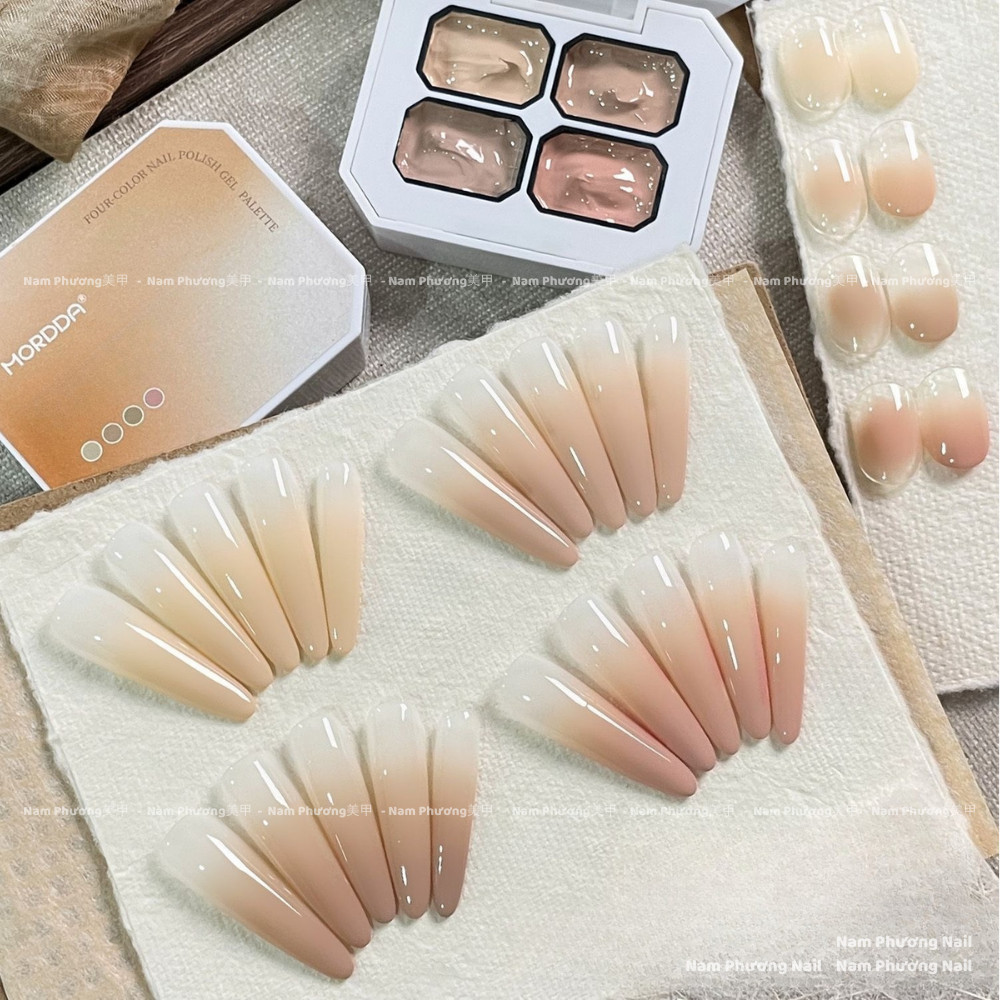 Gel dặm ombre Frescobaldi mini gồm 4 màu tone nude -Nam Phương Nail